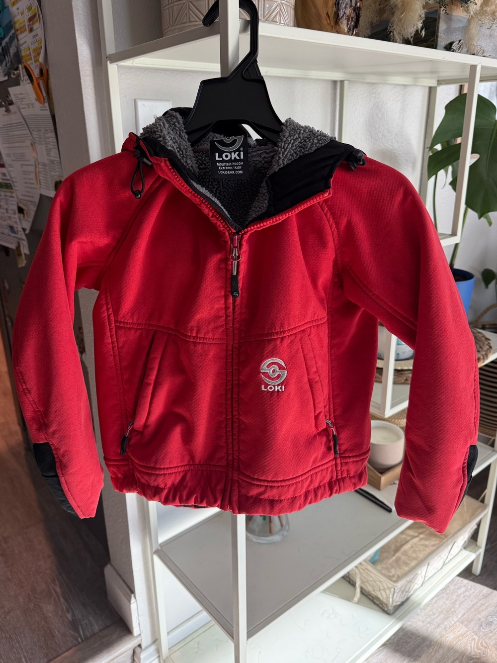 Kids' Red Hooded Jacket